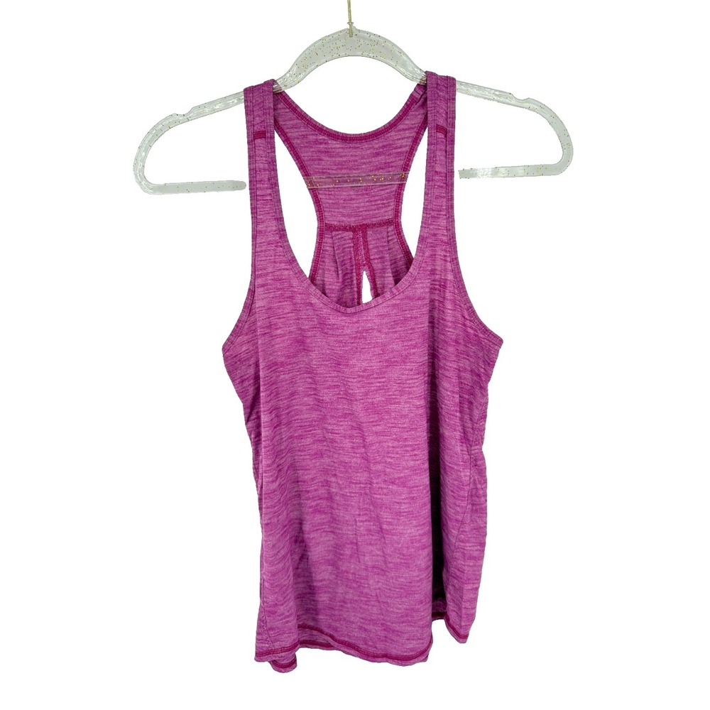 Lululemon Heathered Magenta Purple Yoga Racerback Tank Top Activewear Gorpcore 4